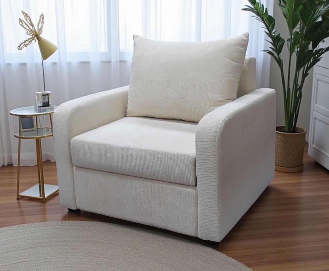 כורסא חד מושבית נפתחת למיטת יחיד ומרופדת בבד פנדה דגם יפית+מתנה כורסא חד מושבית נפתחת למיטת יחיד ומרופדת בבד פנדה דגם יפית+מתנה