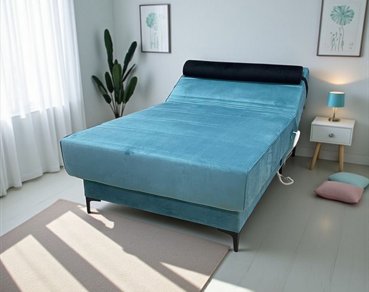 מיטה ברוחב וחצי סופר אורטופדית עם ראש מתכוונן חשמלי כוללת שכבת ויסקו ומרופדת בבד פנדה קטיפתי רך ומפנק דגם מתן מיטה ברוחב וחצי סופר אורטופדית עם ראש מתכוונן חשמלי כוללת שכבת ויסקו ומרופדת בבד פנדה קטיפתי רך ומפנק דגם מתן