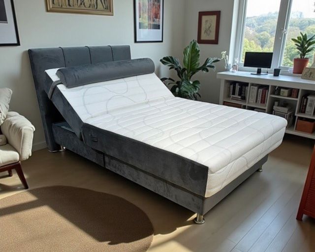 מיטה ברוחב וחצי סופר אורטופדית עם מזרן קפיצים מבודדים ושיכבת נוחות מפנקת מרופדת בבד פנדה קטיפתי וכוללת ארגז מצעים וגב מיטה מעוצב דגם קטיה - ראש מתכוונן חשמלי עם שלט מתנה!! מיטה ברוחב וחצי סופר אורטופדית עם מזרן קפיצים מבודדים ושיכבת נוחות מפנקת מרופדת בבד פנדה קטיפתי וכוללת ארגז מצעים וגב מיטה מעוצב דגם קטיה - ראש מתכוונן חשמלי עם שלט מתנה!!